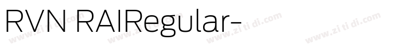 RVN RAIRegular字体转换
